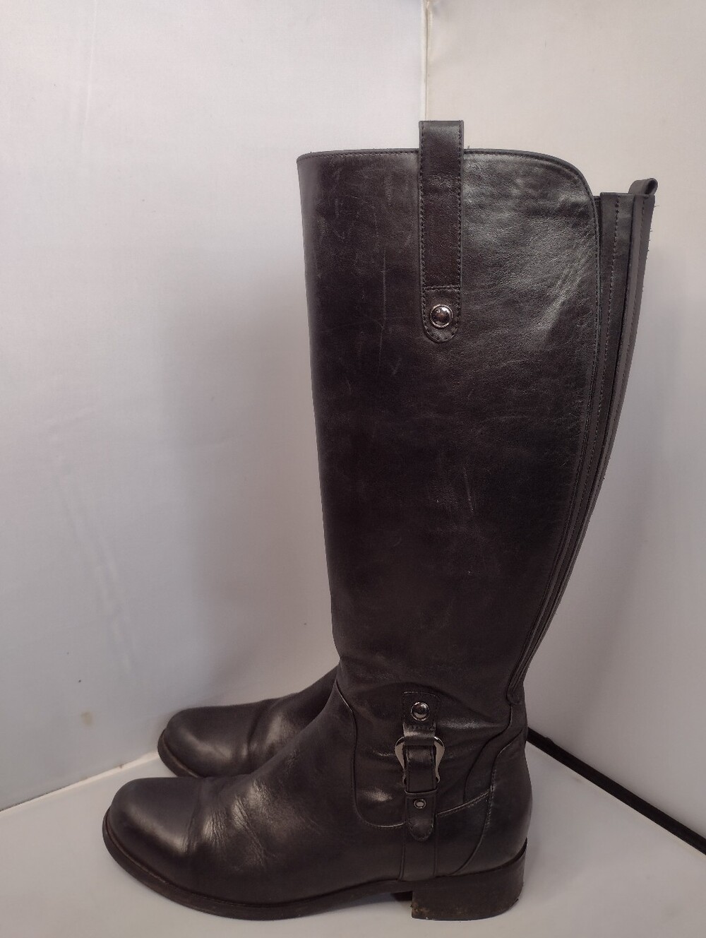 Blondo Venise Leather Riding Boots Waterproof Knee High Size 9 AquaProtect